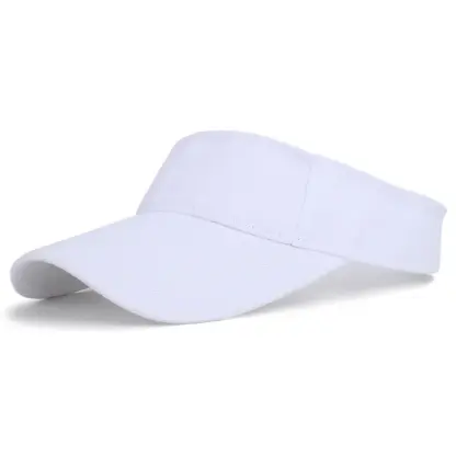 Summer Sun Hats Men Women Cotton Adjustable Visor UV Protection Top Empty Solid Sport Tennis Golf Running Sunscreen Baseball Cap - Image 5