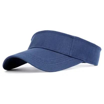 Summer Sun Hats Men Women Cotton Adjustable Visor UV Protection Top Empty Solid Sport Tennis Golf Running Sunscreen Baseball Cap - Image 6